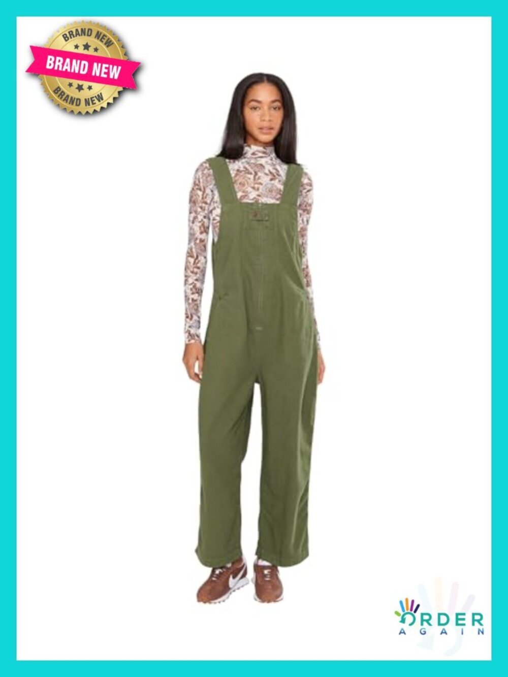 Relaxed Fit Denim One-Piece Jumpsuit
